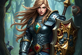 create your d and d character and oc character art