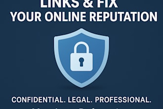 remove negative links result clean up mugshot and  online reputation