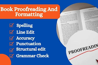 do line edit proofread format your ebook novel fiction book self help for kdp
