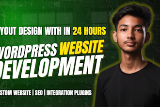 design wordpress website modern, responsive, SEO friendly