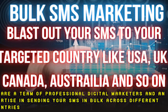 send your bulk SMS marketing blast SMS to yuor targeted countries