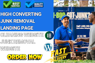 design responsive junk removal website junk removal leads cleaning junk website