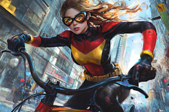 make you as a superhero marvel or dc character