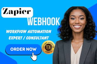 automate your workflow using zapier, make integromat, webhooks, and apis