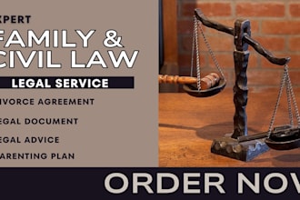 draft international family law documents divorce legal contract child custody