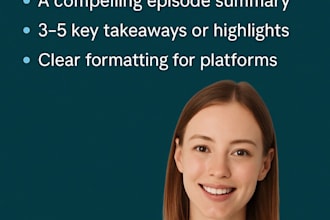 write SEO friendly podcast show notes in 20 hours