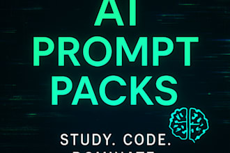 write ai prompt packs for coding, studying, or productivity