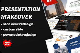 create custom slide design, redesign, makeover, powerpoint, slide deck