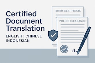 translate your birth, visa, or government documents with certification