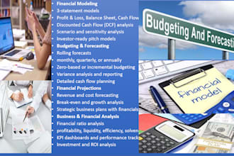 build excel financial models, forecasting, budget, projections, analysis report