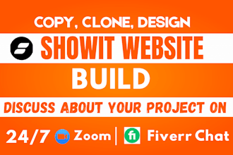 design, redesign, and customize your showit website