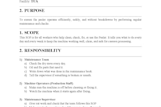 write  sops, technical documents, and business process manuals