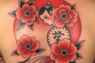make a traditional japanese irezumi tattoo