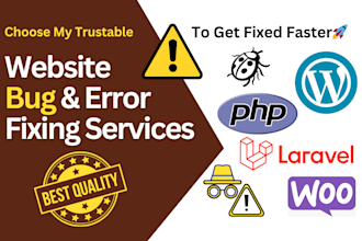fix wordpress errors, bugs, database issues, 500 error fast