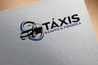 create a booking, chauffeur taxi service logo