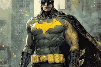 draw your superhero comic cartoon character