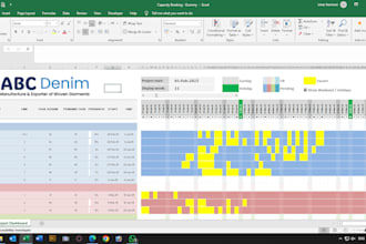 generate dynamic gantt chart on excel with using vba