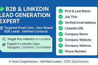 do data enrichment, b2b lead generation, and email leads