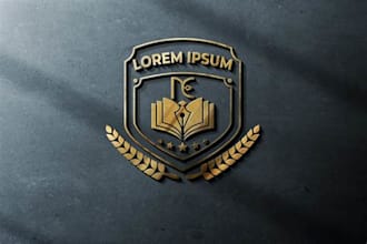design logo for education, academy, school, college, university