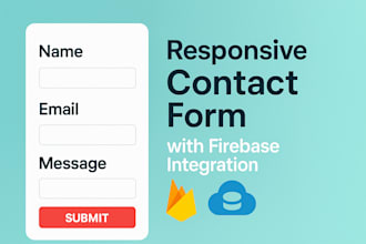 build a responsive contact form with firebase database integration