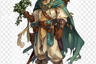 illustrate your d and d character portrait