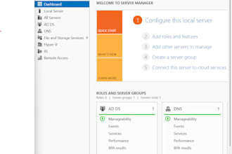 windows server  ad setup and management