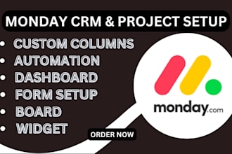 build custom monday crm or project management setup in monday com clickup asana