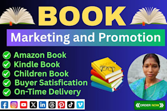 do amazon kindle book, children book and ebook marketing and promotion