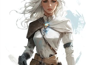 make artwork for fictional fantasy characters