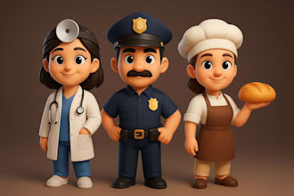 do stylized 3d character modeling, 3d character design, 3d animal modeling