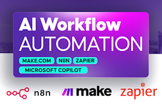 create automation using n8n, make, zapier and microsoft copilot