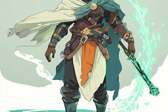 create a d and d character art illustration for you
