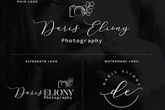 design signature logo, watermark or photography
