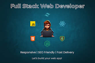develop a custom full stack website with react, node, and mongodb