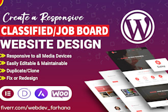 build job board website, recruitment website staffing agency site