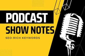 do seo based best podcast notes with suggestion