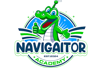 design creative aligator academy logo