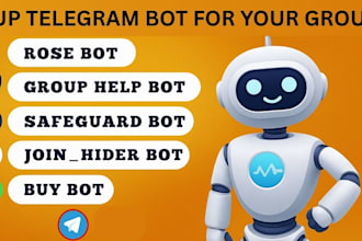 create a professional custom telegram bot, volume bot, telegram chatbots