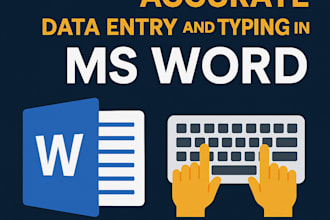 do data entry,web research,convert pdf to ms word,data entry