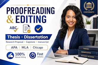 edit and proofread your thesis, dissertation, manuscript and document