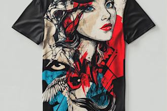 draw streetwear t shirt design