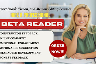 be your pro beta reader for childrens books litrpg short stories picture book