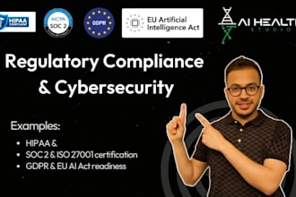 deliver iso, hipaa, soc2, gdpr, pen tests cybersecurity, compliance, audit