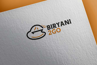 design a modern minimalist biryani house restaurant logo