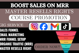 promote master resell right course, sales leads converter to generate sales