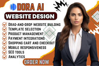 create design dora 3d website dora landing page framer website dora animation