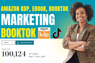 do booktok tiktok ebook promotion KDP kindle   book, booktok video advertising