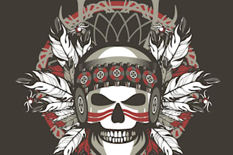 design high quality gorgeous pirate badge logo design