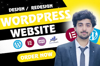 create affordable wordpress website, modern design and SEO