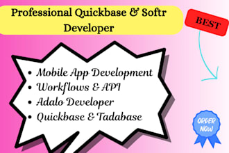 mobile app appypie quickbase glide development appmysite tadabase softr website